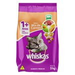 Alimento-para-Gatos-Adultos-Mix-de-Carnes-Whiskas-Pacote-3kg