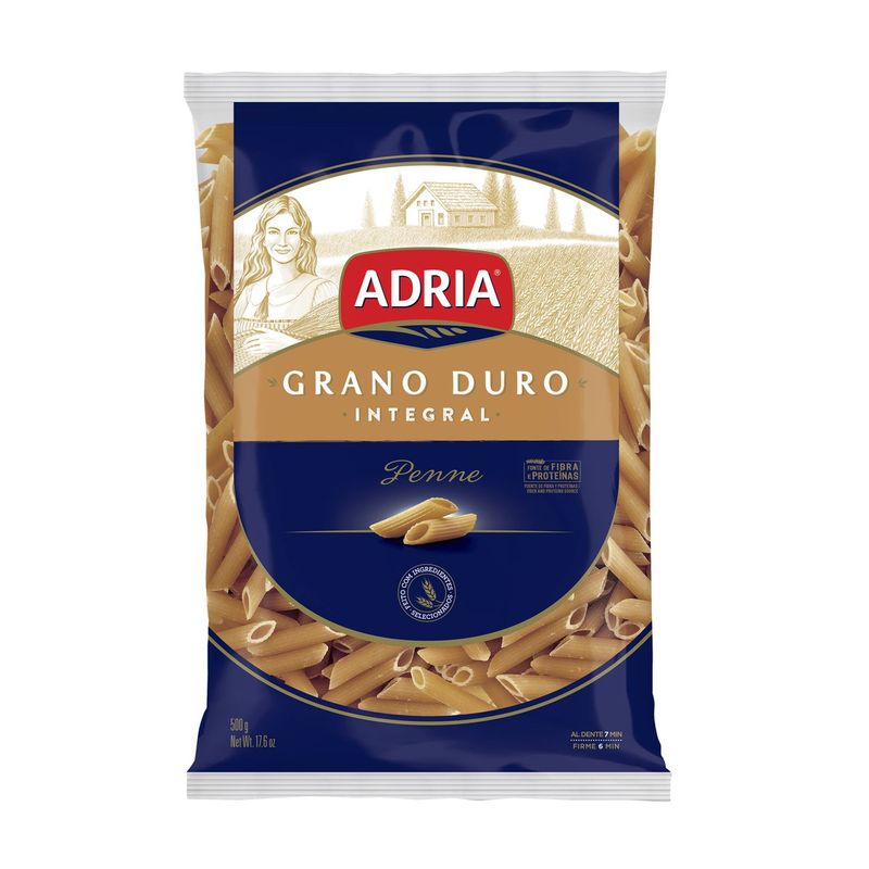Macarao-Integral-Penne-Grano-Duro-Adria-Pacote-500g