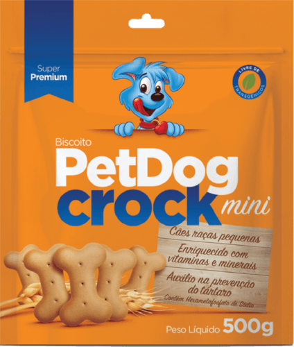 Biscoito-para-Cachorros-Filhotes-PetDog-Crock-Mini-Pacote-500g