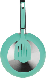 Frigideira-Antiaderente-22cm-com-Espatula-Verde-Color-Menta-Multiflon-1-Unidade