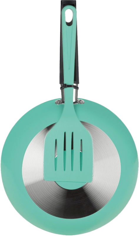 Frigideira-Antiaderente-22cm-com-Espatula-Verde-Color-Menta-Multiflon-1-Unidade