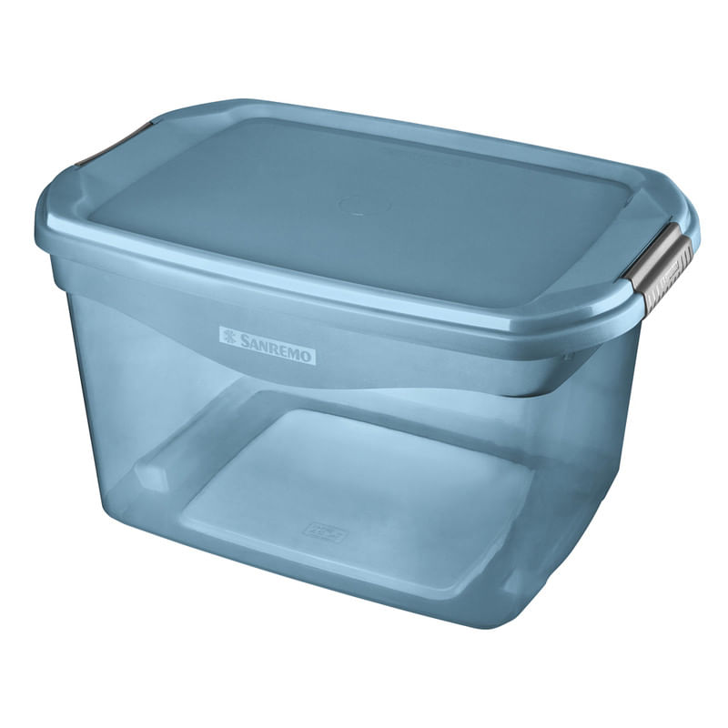 Caixa-Organizadora-Flex-Azul-Sanremo-29l