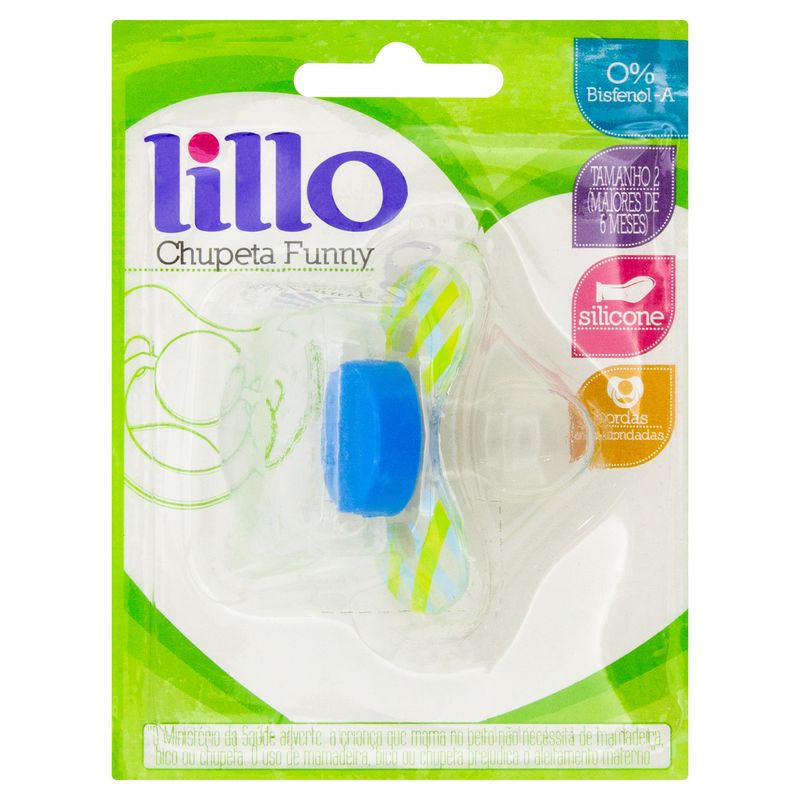 Chupeta-de-Silicone-Tamanho-2-Verde-Xadrez-Funny-Lillo-Cartela-1-Unidade