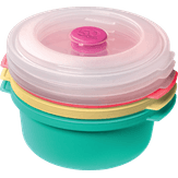 Conjunto de Potes de Plástico 530ml Colorido Vac Freezer Sanremo 3 Unidades