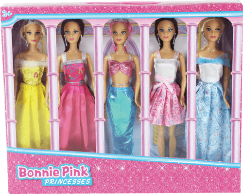 Bonecas-Princess-Bonnie-Pink-Caixa-5-Unidade-