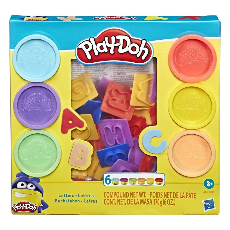 Conjunto-de-Massinhas-Letras-Variadas-Play-Doo-Caixa-170g