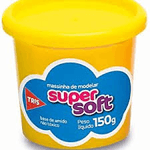 Massinha-de-Modelar-Super-Soft-Amarela-Pote-150g