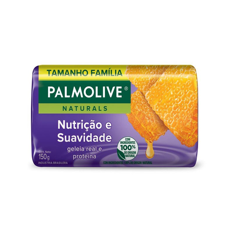 Sabonete-em-Barra-Nutricao-e-Suavidade-Geleia-Real-e-Proteina-Palmolive-Naturals-150g-Tamanho-Familia