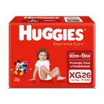 Fralda-Descartavel-Xtra-Flex-Protecao-Total-Tamanho-XG-Huggies-Supreme-Care-Pacote-26-Unidades