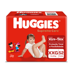 Fralda-Descartavel-Xtra-Flex-Protecao-Total-Tamanho-XXG-Huggies-Supreme-Care-Pacote-52-Unidades