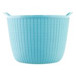 Cesto-de-Plastico-Redondo-com-Alcas-Trama-Azul-255L-Plasutil-1-Unidade
