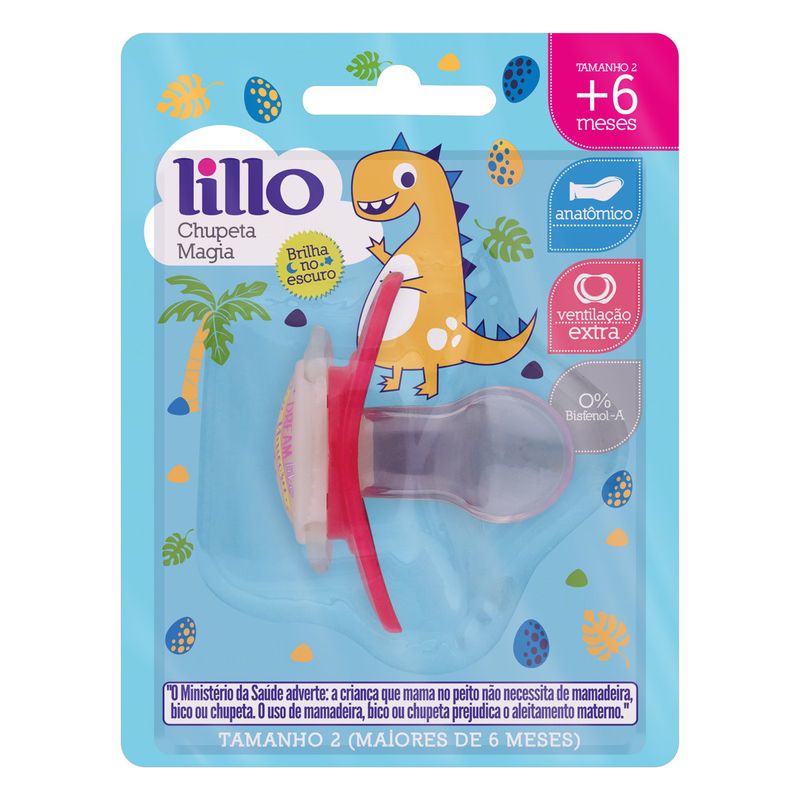 Chupeta-Tamanho-2-Rosa-Brilha-no-Escuro-Magia-Lillo-Blister-1-Unidade