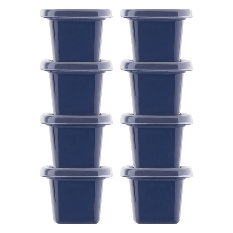 Conjunto-de-Potes-de-Plastico-Quadrados-com-Tampa-Azul-Marinho-Plasutil-8-Unidades
