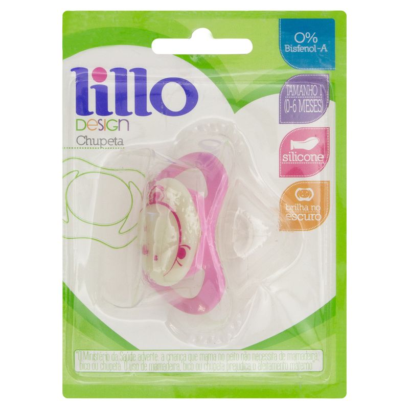 Chupeta-Tamanho-1-Rosa-Brilha-no-Escuro-Design-Lillo-Blister-1-Unidade