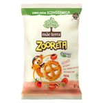 Salgadinho-de-Milho-e-Arroz-Integral-Organico-Pizza-Mae-Terra-Zooreta-Pacote-87g-Embalagem-Economica