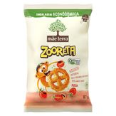 Salgadinho de Milho e Arroz Integral Orgânico Pizza Mãe Terra Zooreta Pacote 87g Embalagem Econômica