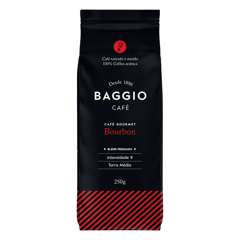 Cafe-Torrado-e-Moido-Bourbon-Gourmet-Baggio-Pacote-250g