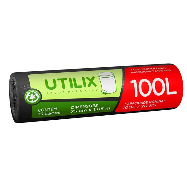 Saco-de-Lixo-mais-Resistente-e-Nao-Vaza-Utilix-Pacote-15-Unidades-100l-Cada