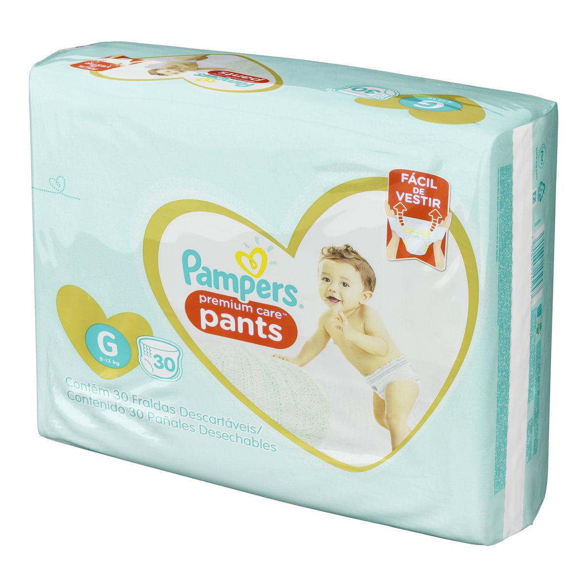 Fralda Descartável Infantil Pants Pampers Premium Care G Pacote 30 Unidades