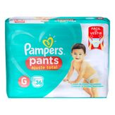 Fralda Descartável Infantil Pants Pampers Ajuste Total G Pacote 36 Unidades