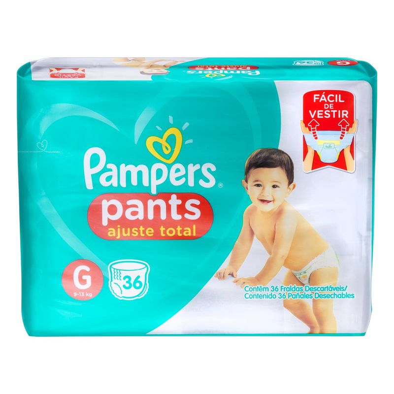 Fralda-Descartavel-Infantil-Pants-Pampers-Ajuste-Total-G-Pacote-36-Unidades