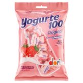Bala Mastigável Iogurte de Morango Original Yogurte 100 Pacote 150g