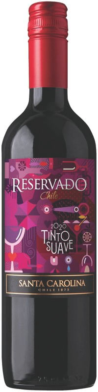 Vinho Tinto Chileno Suave Santa Carolina 750ml