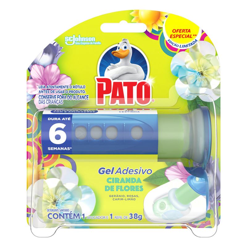 Detergente-Sanitario-Gel-Adesivo-Carrossel-Ciranda-de-Flores-Pato-Cartela-38g-1-Unidade-Oferta-Especial-