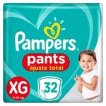 Fralda-Descartavel-Infantil-Pants-Ajuste-Total-XG-Pampers-Pacote-32-Unidades