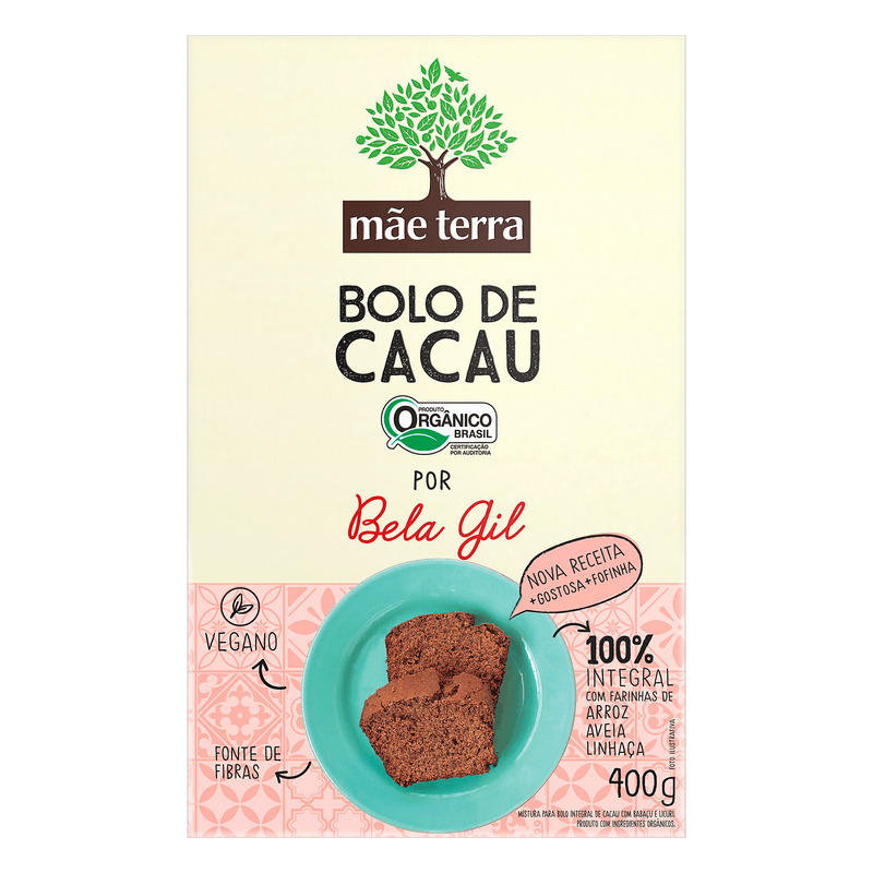 Mistura-para-Bolo-de-Cacau-Integral-Organico-por-Bela-Gil-Mae-Terra-Caixa-400g