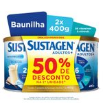 Pack-Complemento-Alimentar-Sustagen-Adultos--Sabor-Baunilha-2-Unidades-400g-Cada