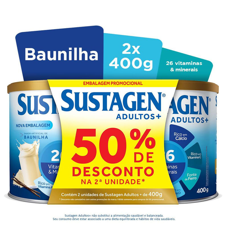 Pack-Complemento-Alimentar-Sustagen-Adultos--Sabor-Baunilha-2-Unidades-400g-Cada