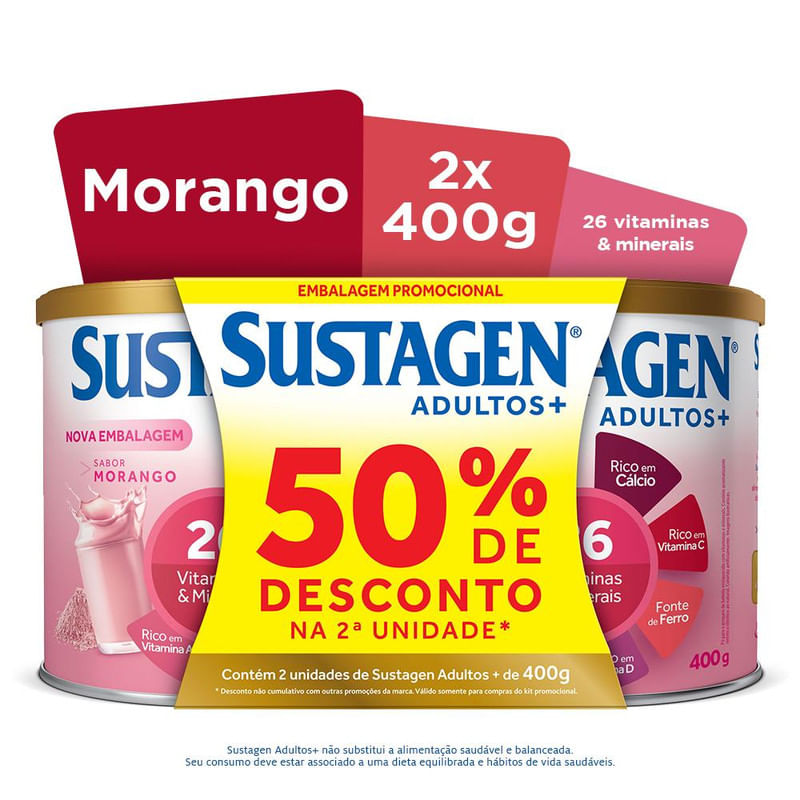 Pack-Complemento-Alimentar-Sustagen-Adultos--Sabor-Morango-2-Unidades-400g-Cada