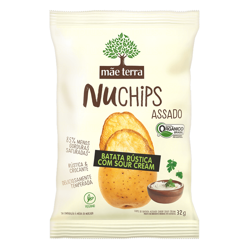 Chips-de-Batata-Rustica-Organico-Sour-Cream-Mae-Terra-Nuchips-Pacote-32g