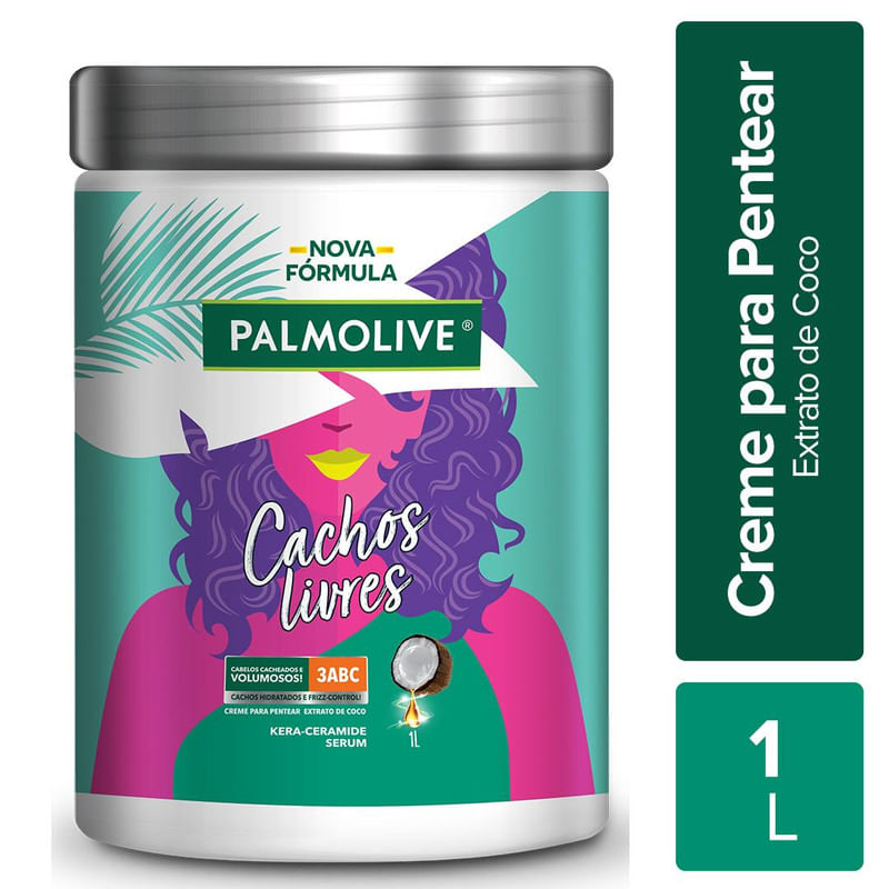 Creme-de-Pentear-Palmolive-Cachos-Livres-Cabelo-Cacheado-Pote-1l