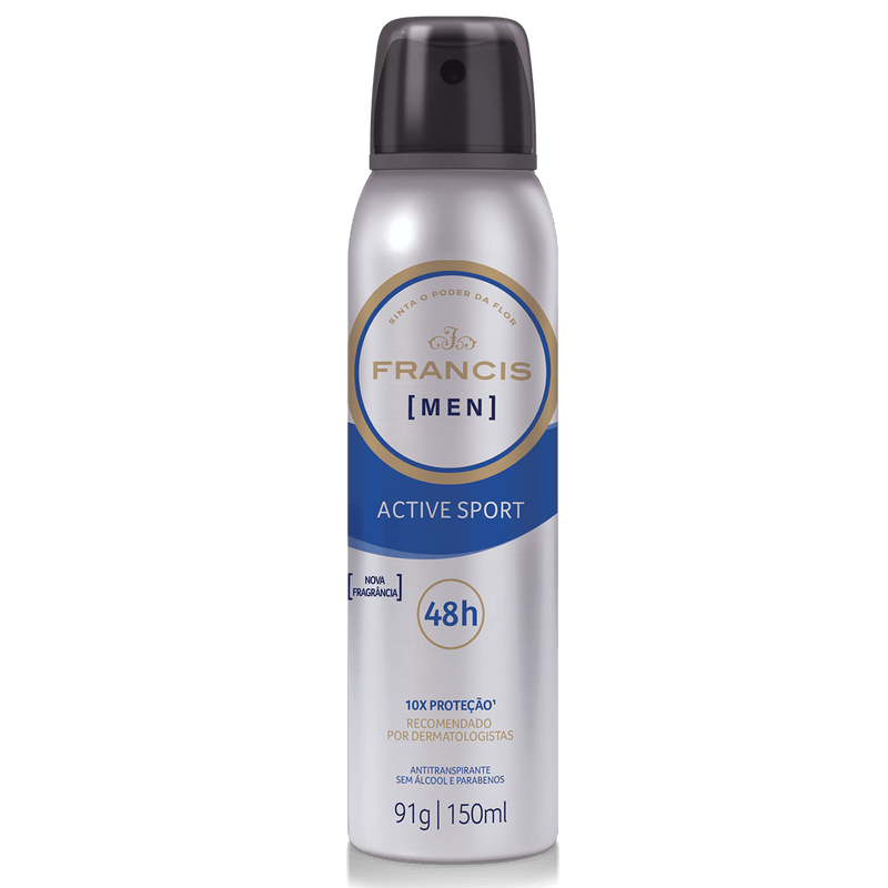 Antitranspirante-Aerossol-Active-Sport-Francis-Men-150ml