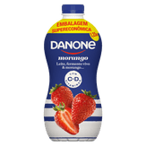 Iogurte Parcialmente Desnatado Morango Danone Garrafa 1,25kg Embalagem Supereconômica