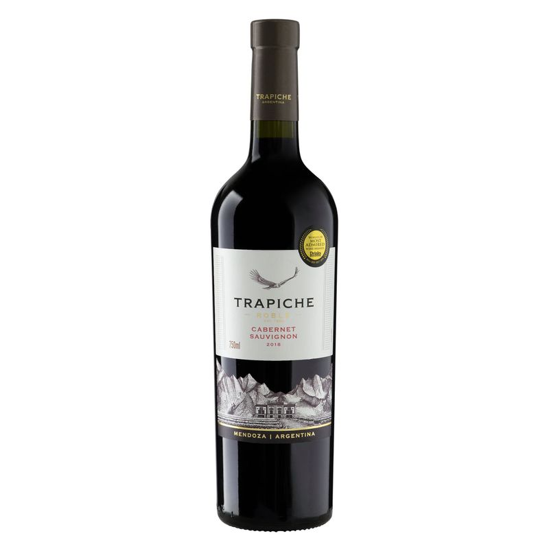 Vinho-Argentino-Tinto-Seco-Cabernet-Sauvignon-2018-Roble-Trapiche-Garrafa-750ml