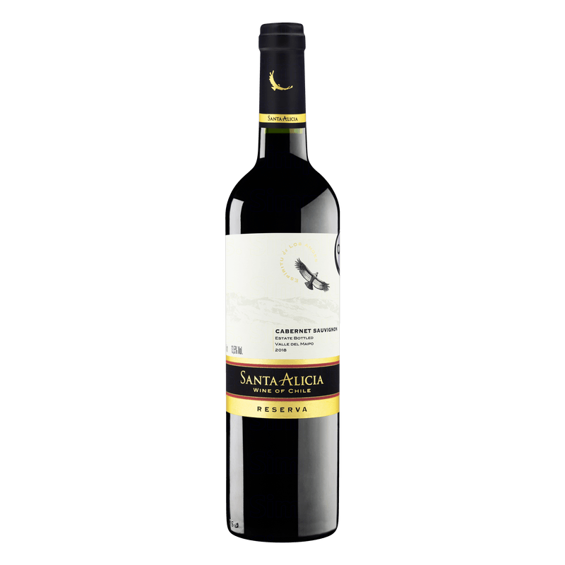 Vinho-Chileno-Tinto-Seco-Reserva-Cabernet-Sauvignon-2018-Reserva-Santa-Alicia-Garrafa-750ml