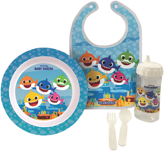 Kit-Alimentacao-Infantil-Hora-da-Papinha-Baby-Shark-Dermiwil-5-Pecas