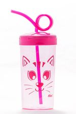 Copo-Educativo-Infantil-com-Canudo-Looping-Rosa-Ninet-150ml-