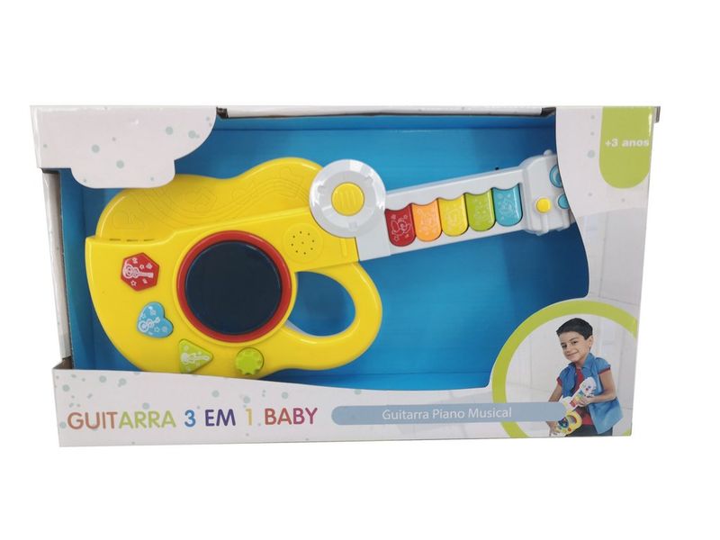 Guitarra-Piano-Musical-Infantil-3-em-1-Baby-Caixa-1-Unidade