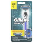 Kit-1-Aparelho-Recarregavel---2-Cargas-para-Barbear-Gillette-Mach3