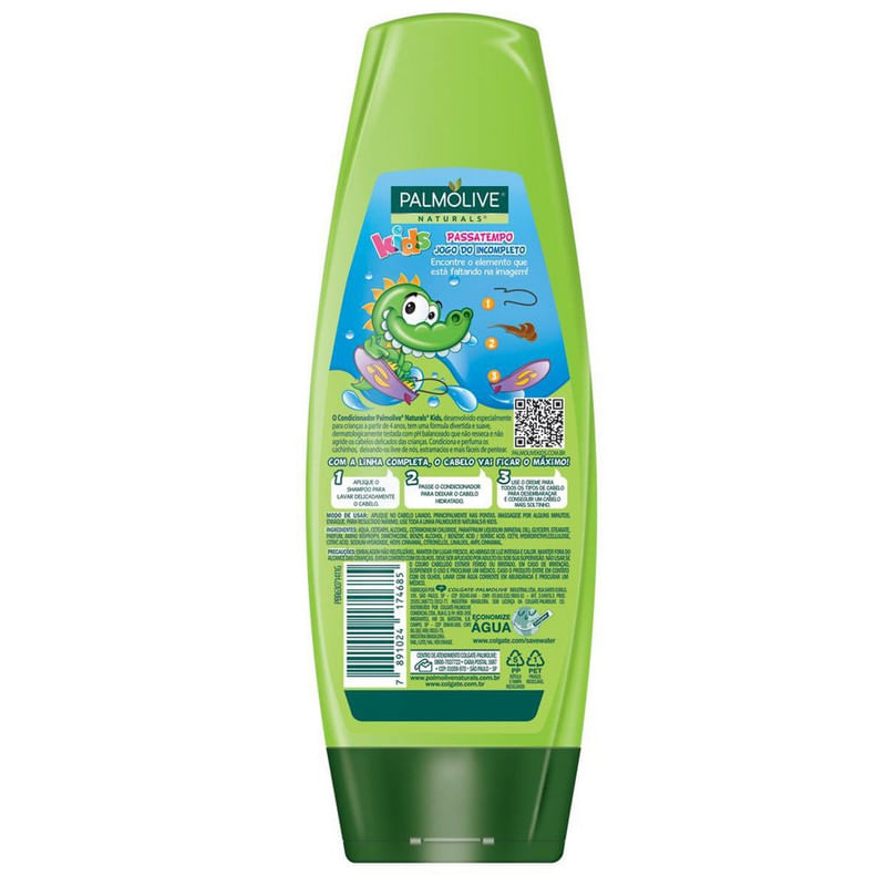 condicionador-maca-verde-palmolive-naturals-kids-350ml-7891024174685