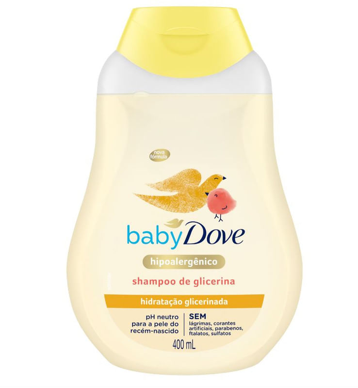 Shampoo-Infantil-Hipoalergenico-Hidratacao-Glicerinada-Dove-Baby-Frasco-400ml