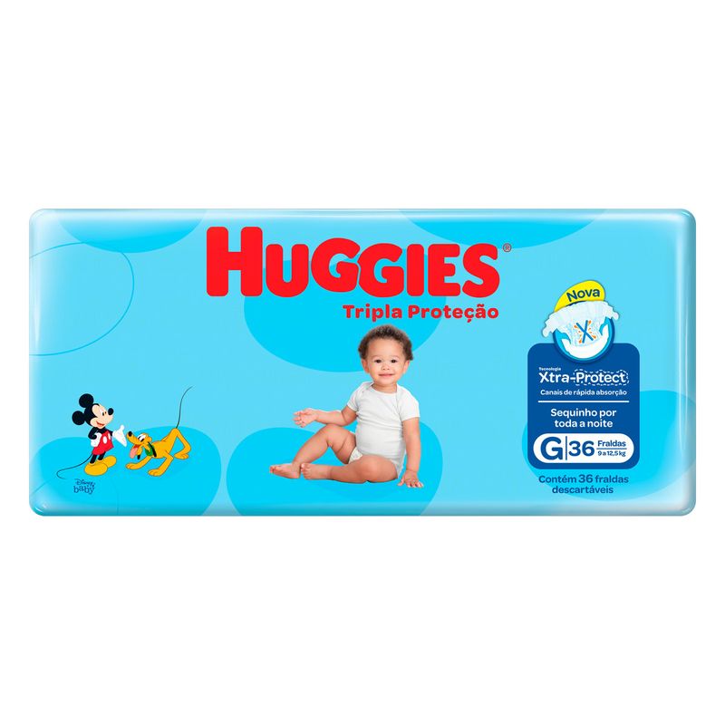 Fralda-Descartavel-Infantil-Tripla-Protecao-G-Huggies-Pacote-com-36-Unidades-Nova