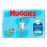 Fralda-Descartavel-Infantil-Tripla-Protecao-XG-Huggies-Pacote-com-32-Unidades-Nova