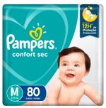 Fralda-Descartavel-Infantil-Confort-Sec-M-Pampers-Pacote-com-80-Unidades