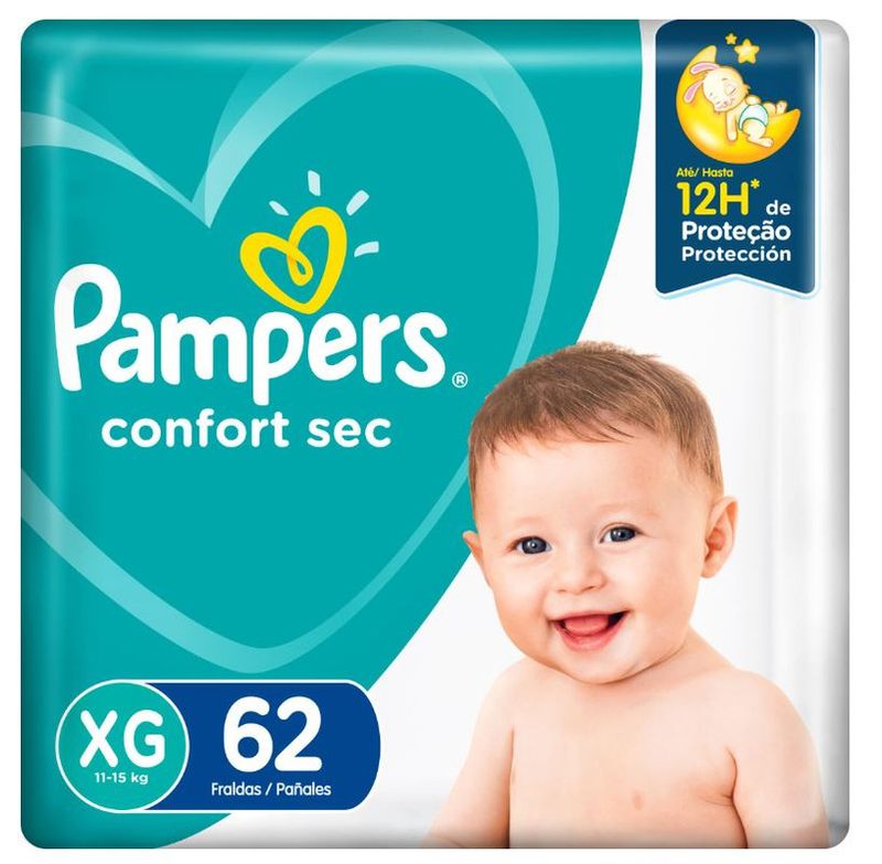 Fralda-Descartavel-Infantil-Confort-Sec-XG-Pampers-Pacote-com-62-Unidades