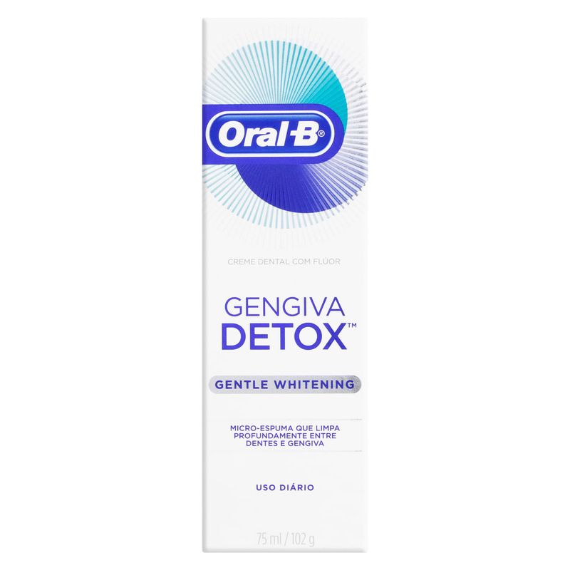 Creme-Dental-com-Fluor-Gentle-Whitening-Gengiva-Detox-Oral-B-102g